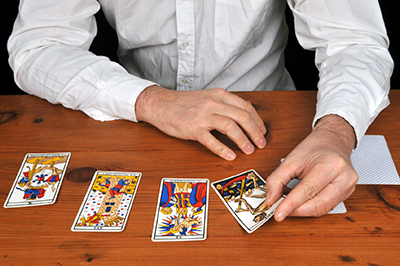 séance de tirage de cartes de voyance